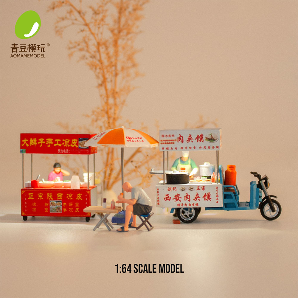3D Printing Diecast Cars - Kicarmod 1:64 Nachtmarkt Koudnoedelkraam en Vleessandwichkraam