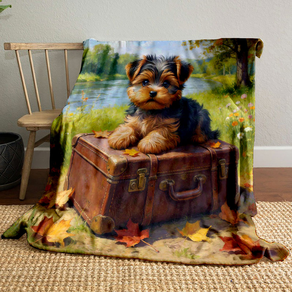 3D Printing Yorkshire - 3D Yorkshire Terrier Meadows Thema Deken