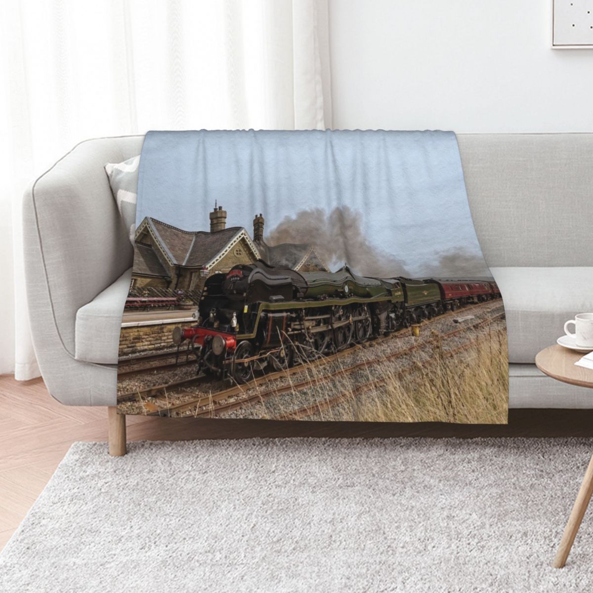3D Printing Yorkshire - Stoomtrein over de Yorkshire-woestuinen. Stijlvolle, warme