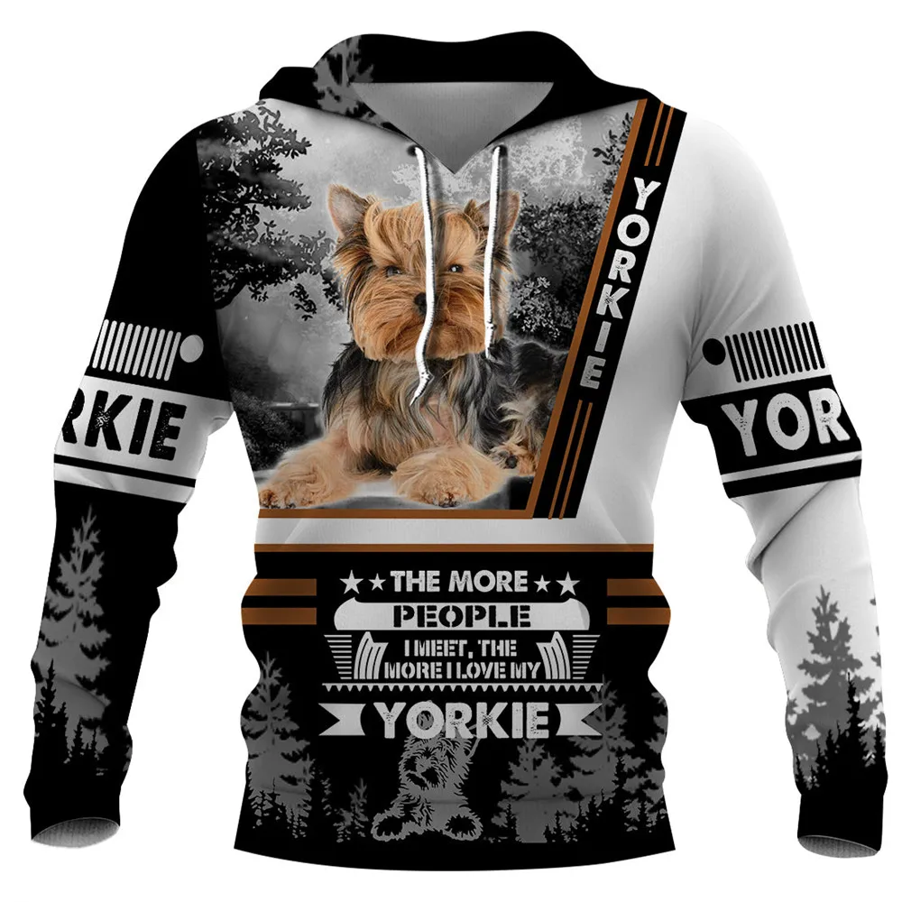 3D Printing Yorkshire - HX Dieren Hond Yorkshire Terrier Hoodies