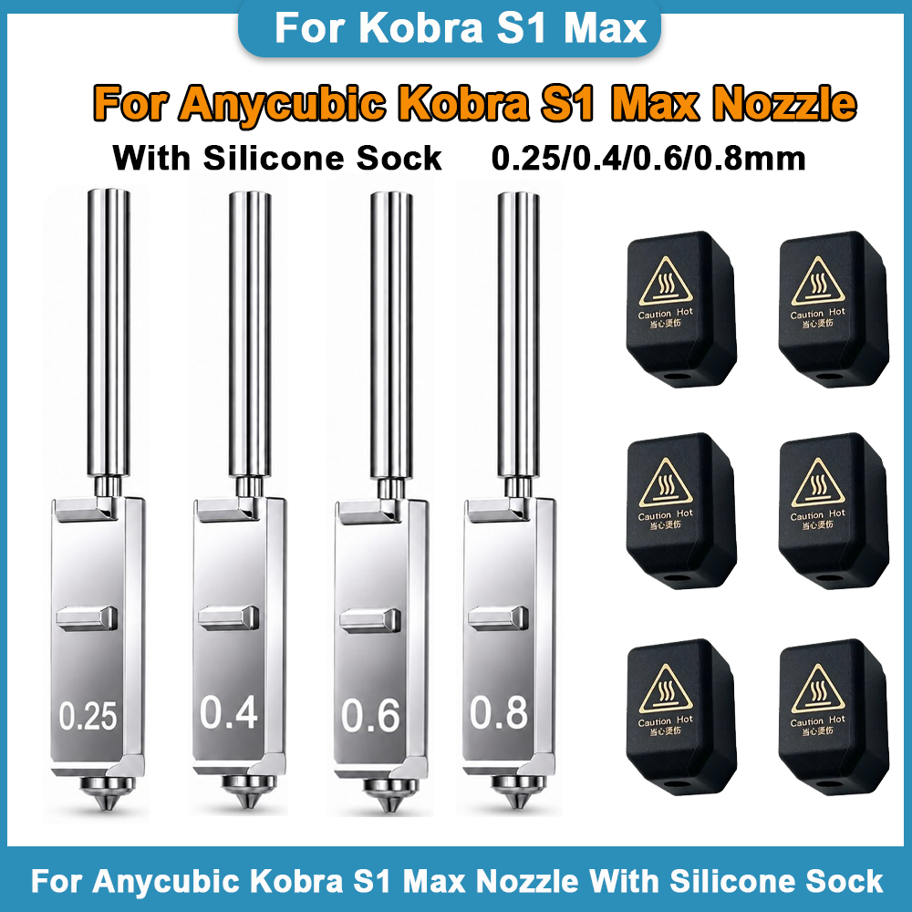 Nozzle 0.4Mm Hardened - Gehard stalen spuitmonden voor Anycubic Kobra