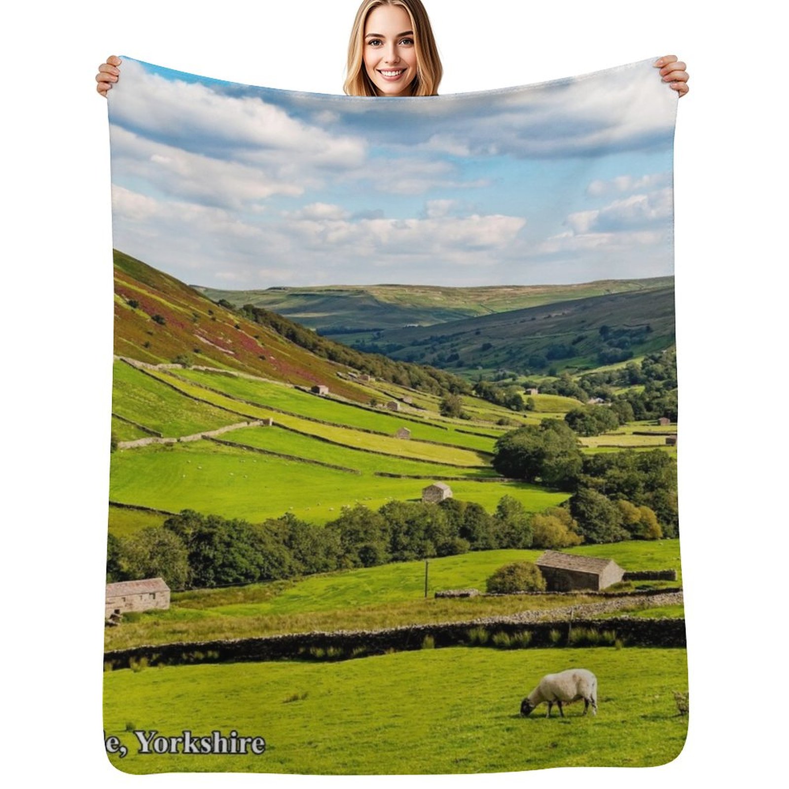 3D Printing Yorkshire - Yorkshire Dales deken Zachte pluche deken