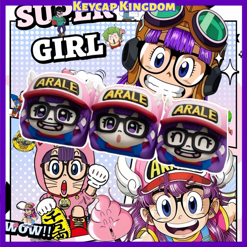 3D Printing Keycaps - Dr. Slump Arale Norimaki 3D-geprinte op