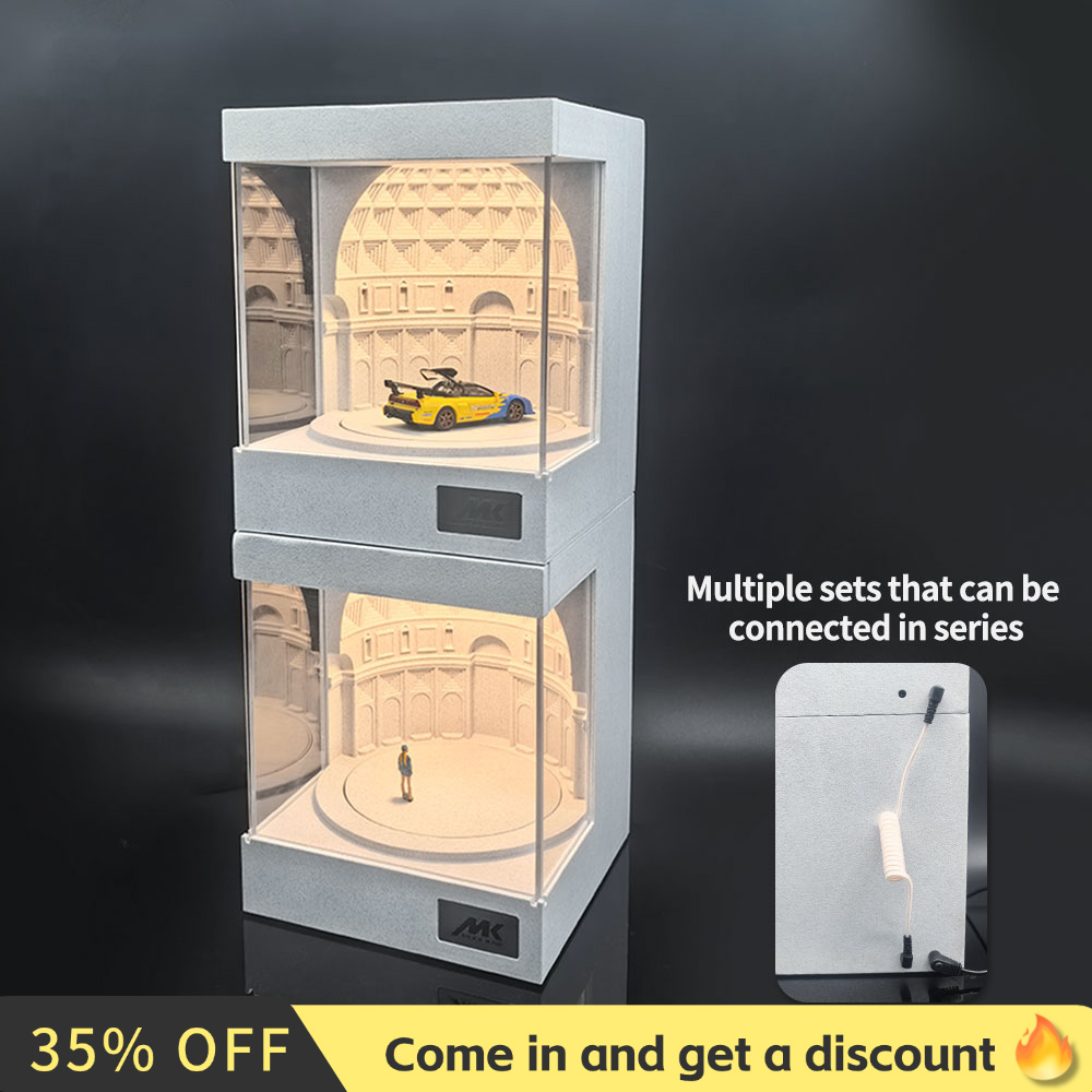 3D Printing Diecast Cars - Miniatuurmodel 1:64 schaal magnetische tape-lamp met