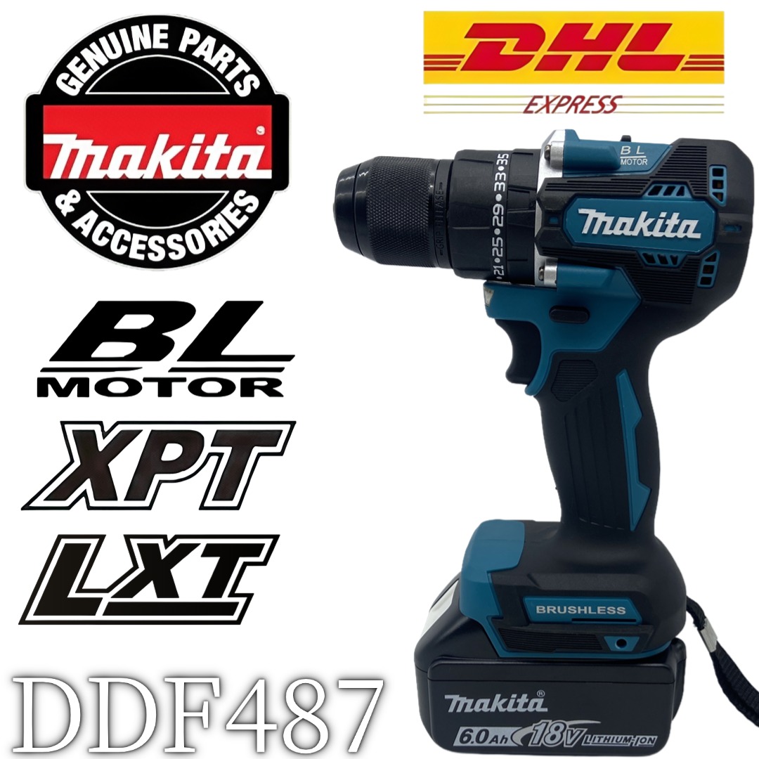 Makita Drill Ddf484 - Pro-klasse 🏆 Originele Makita DDF487 accuschroevendraaier