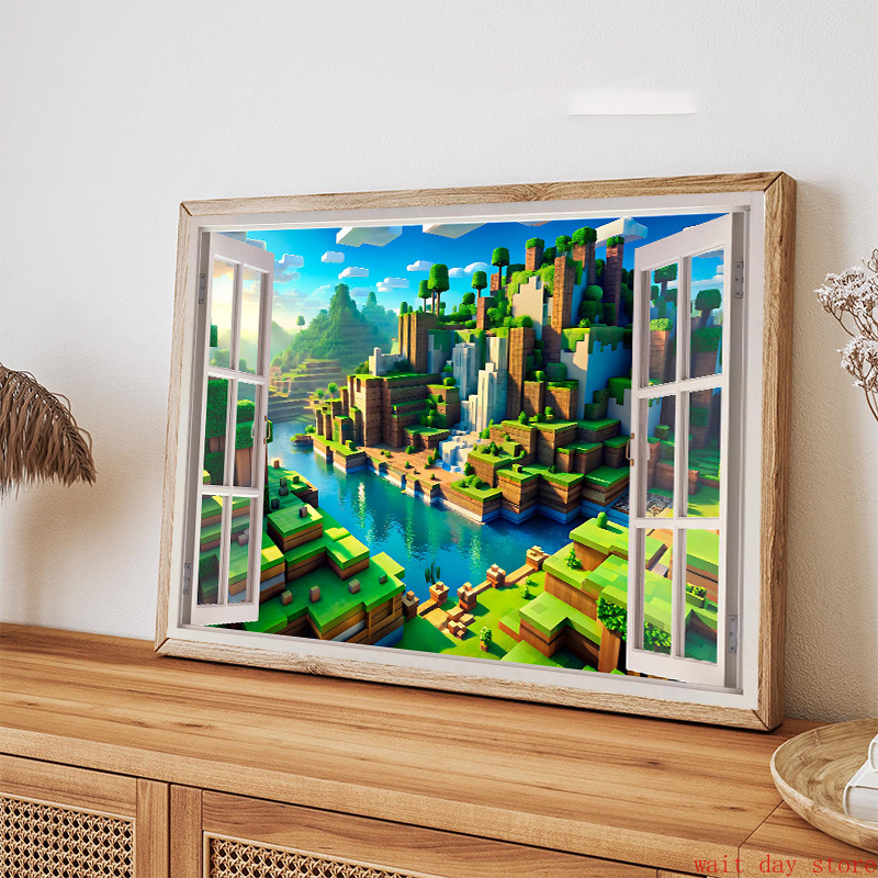3D Printing Videos - Block Pixel Video Game Landschap 3D