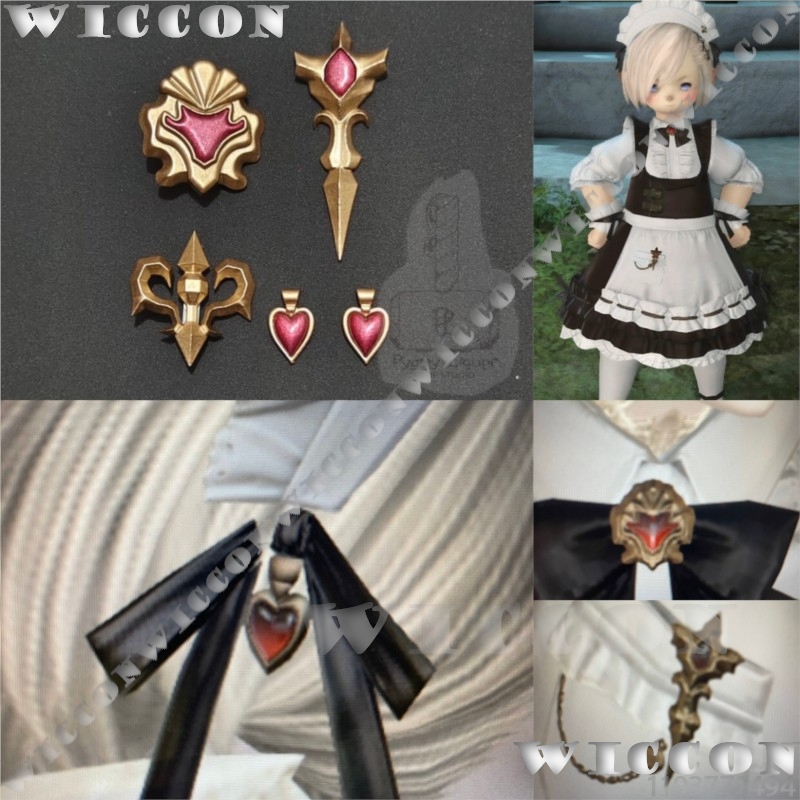 3D Printing Game - Klassieke Maid Uniform Accessoires Set Game