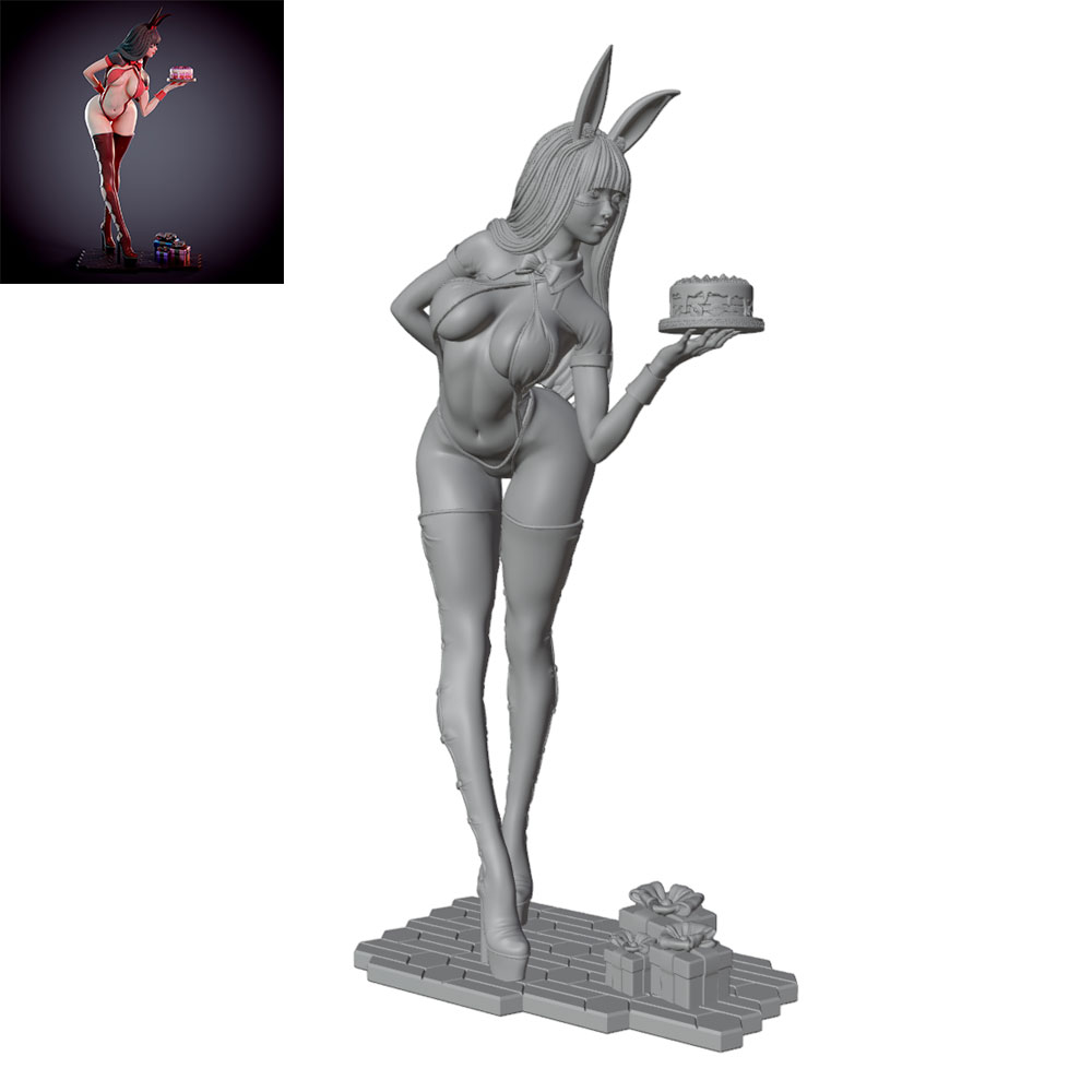 3D Printing And Additive Manufacturing - 1/24/12/6 Themafeest van de feestdagen, konijnenmeisje