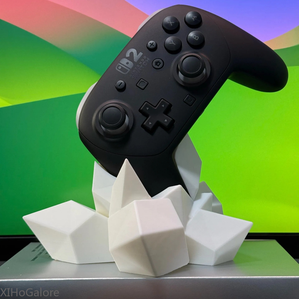 3D Printing Desk - 3D-geprinte kristallen gamecontroller standaardhouder compatibel met