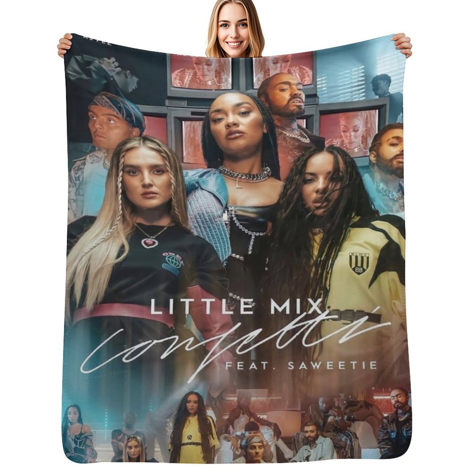 3D Printing Videos - Little mix confetti muziekvideo-deken Ultrazachte flanellen