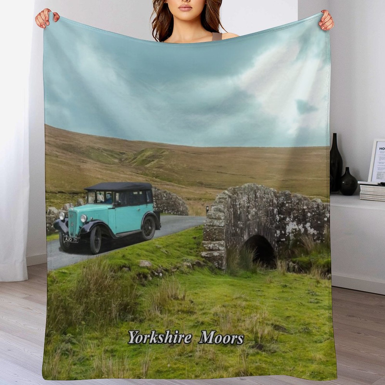 3D Printing Yorkshire - Yorkshire Moors deken van imitatiebont, zachte