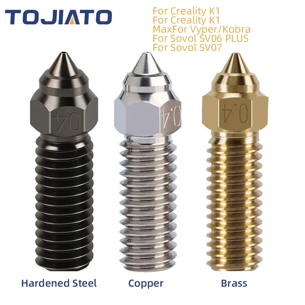 Nozzle 0.4Mm Hardened - Hoge snelheid vulkaanmondstuk messing verkoperd gehard