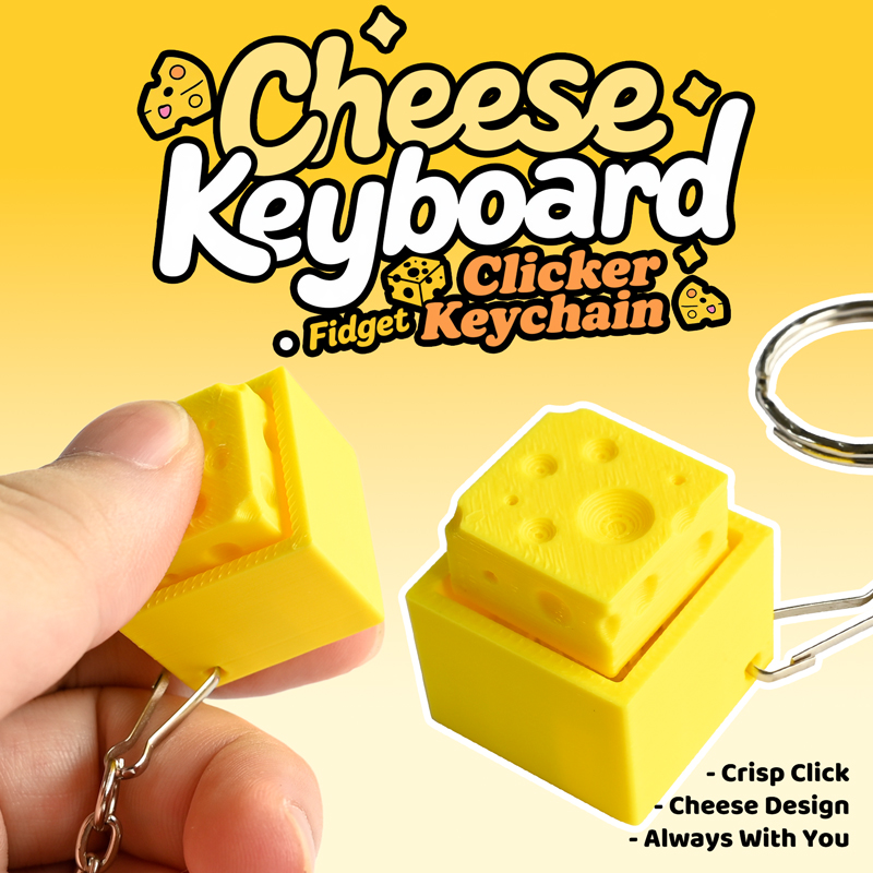 3D Geprinte Cheesy Key Fidget  - 3D Printing Keycaps recensie en prijs