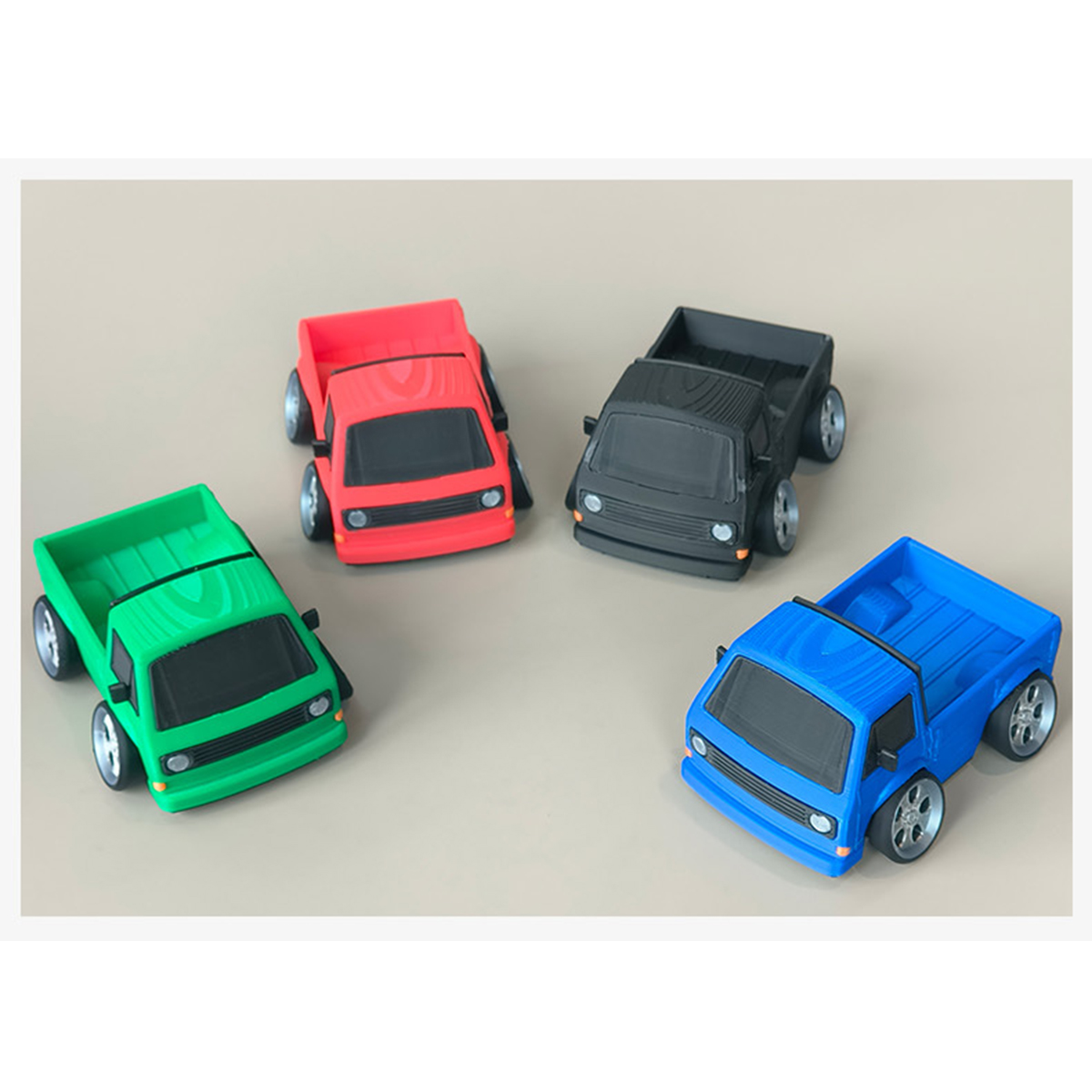 Retro T3 pick-up truck 3D gepr - 3D Printing Diecast Cars recensie en prijs