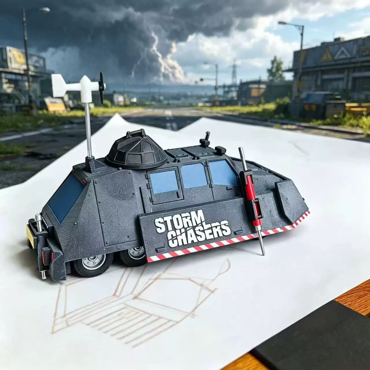 Storm Chaser TIV2 Tornado Inte - 3D Printing Diecast Cars recensie en prijs