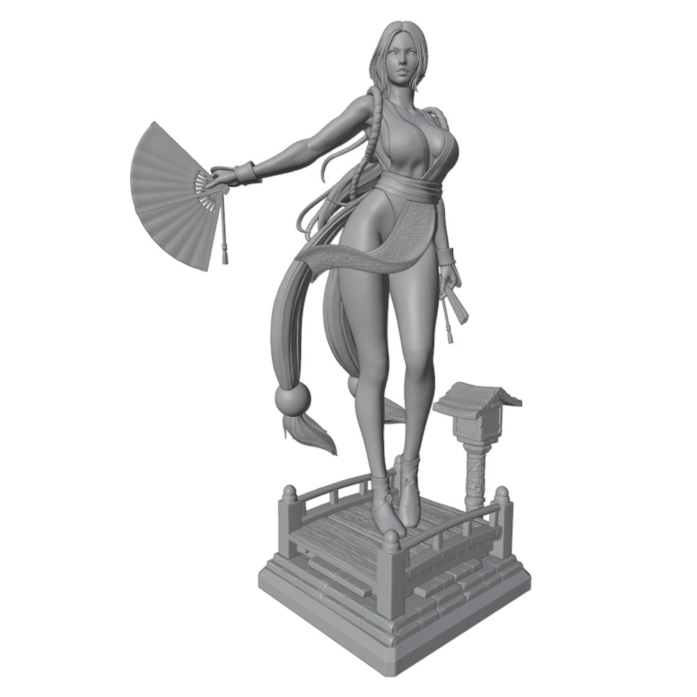 1/24 Sexy langharig meisje min - 3D Printing Article recensie en prijs