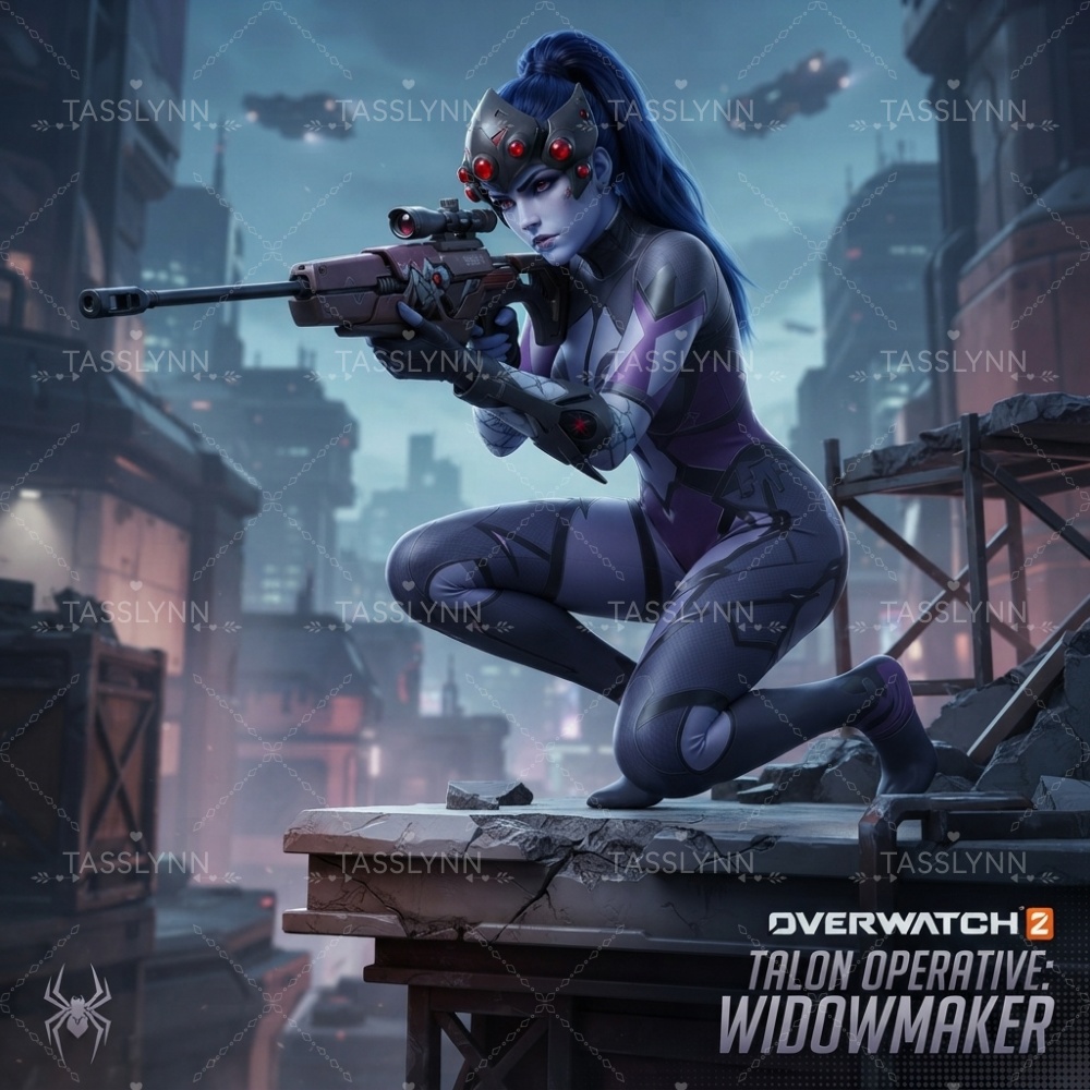 Overwatch Widowmaker Donkerpaa - 3D Printing Game recensie en prijs