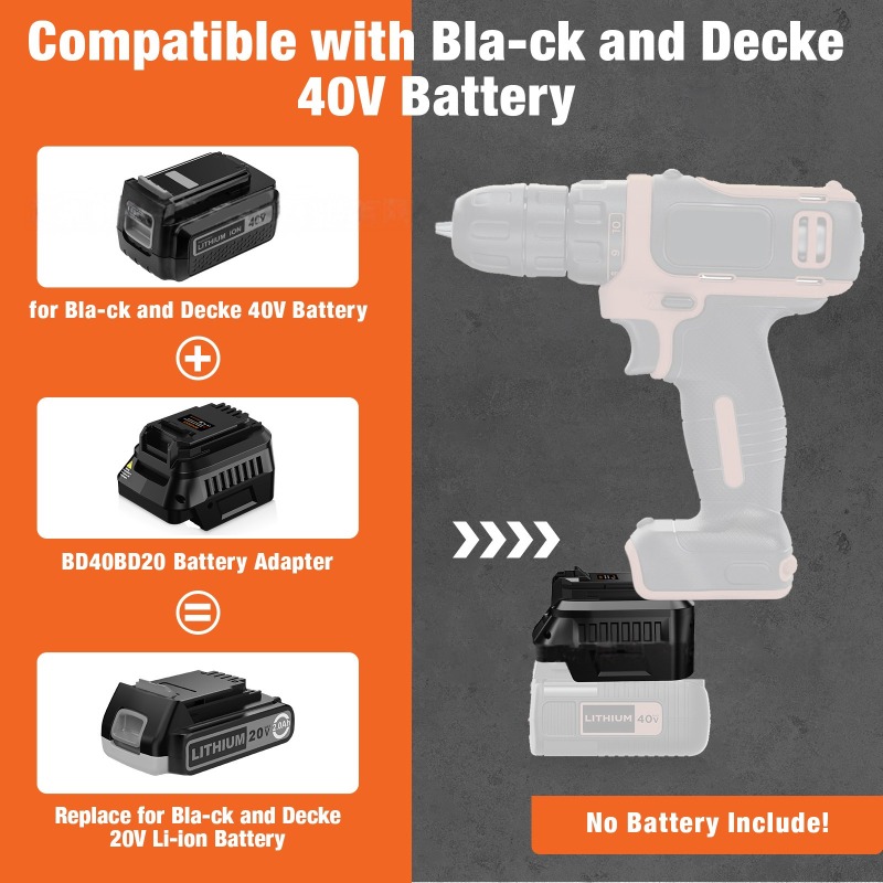 HAKSINKY Tool Batterij Adapter - Black+Decker Tool Cordless recensie en prijs