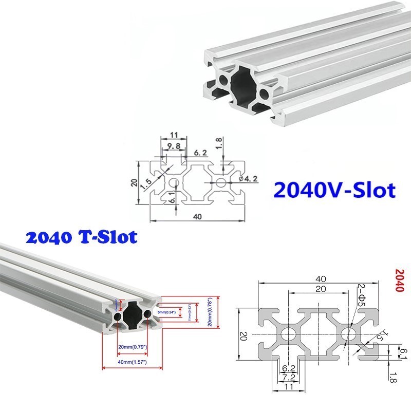 1 Stuks 2040 V/T-Slot Aluminiu - V Slot Aluminum Extrusion recensie en prijs