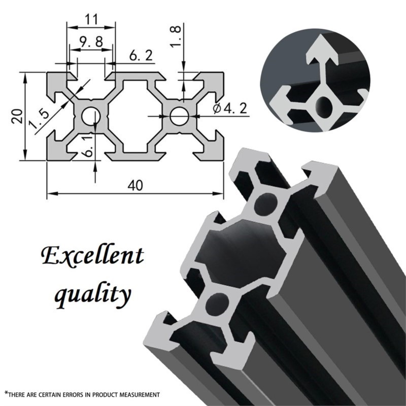 1 Stuks 2040 V/T-Slot Aluminiu - V Slot Aluminum Extrusion recensie en prijs