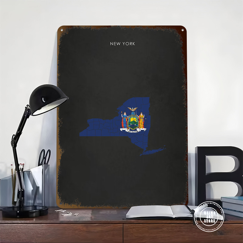 New York State vlag kaart post - 3D Printing York recensie en prijs