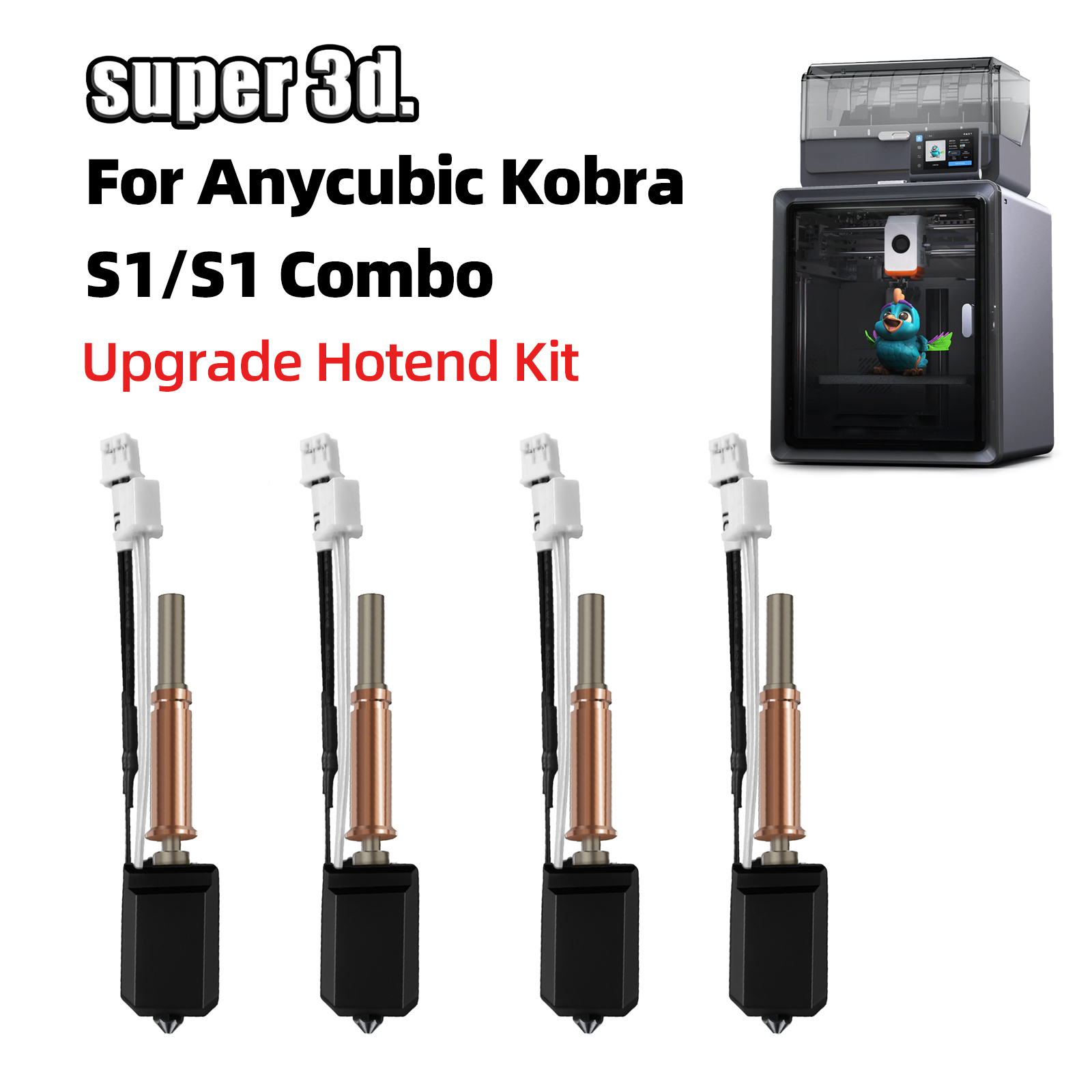 Anycubic Kobra S1 Hotend Kobra - Nozzle 0.4Mm Hardened recensie en prijs