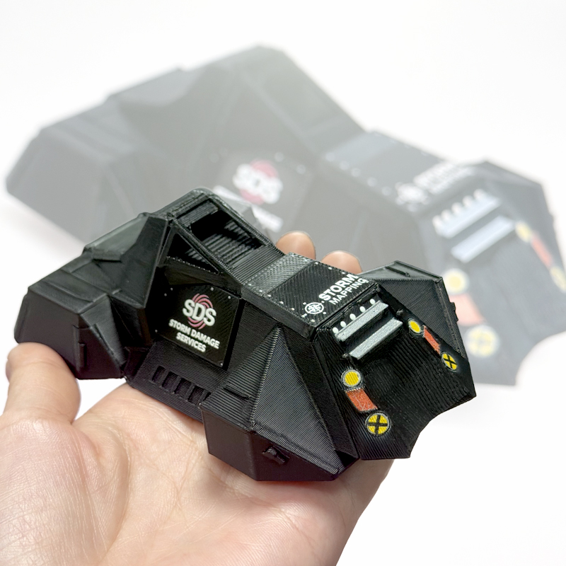 3D-geprint stormjager voertuig - 3D Printing Diecast Cars recensie en prijs