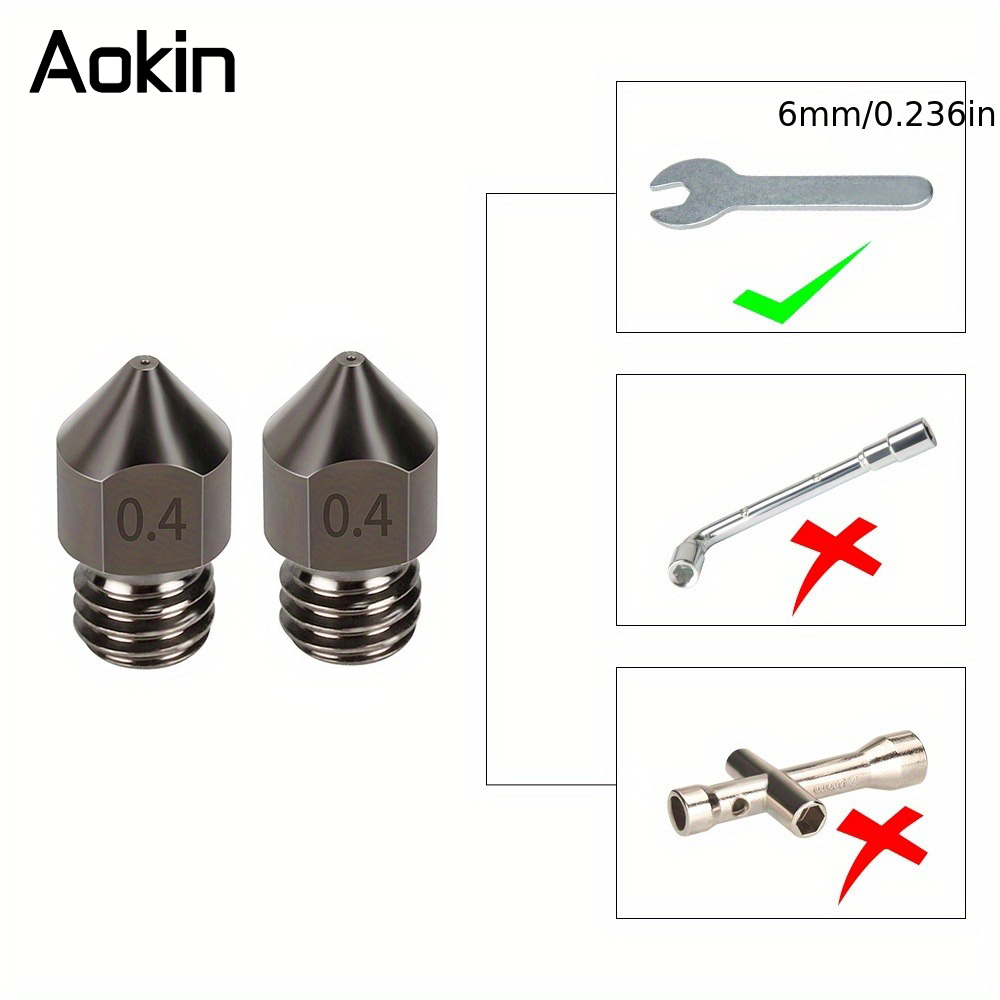1/5/10PCS MK8 Nozzle Upgrade G - Nozzle 0.4Mm Hardened recensie en prijs