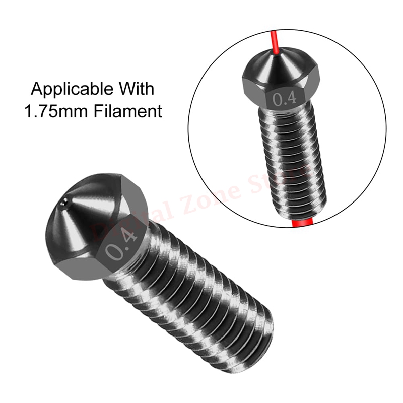 10 Stuks V6 Gehard Staal Vulka - Nozzle 0.4Mm Hardened recensie en prijs