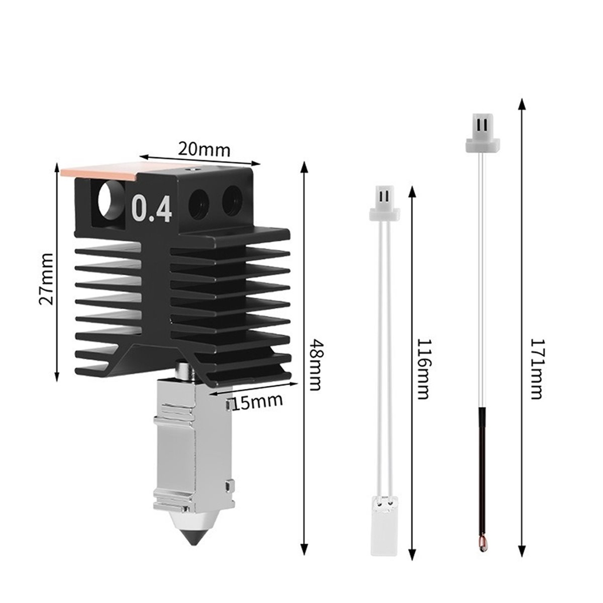 NIEUWE FABRIEK~Voor U1 Hotend  - Nozzle 0.4Mm Hardened recensie en prijs