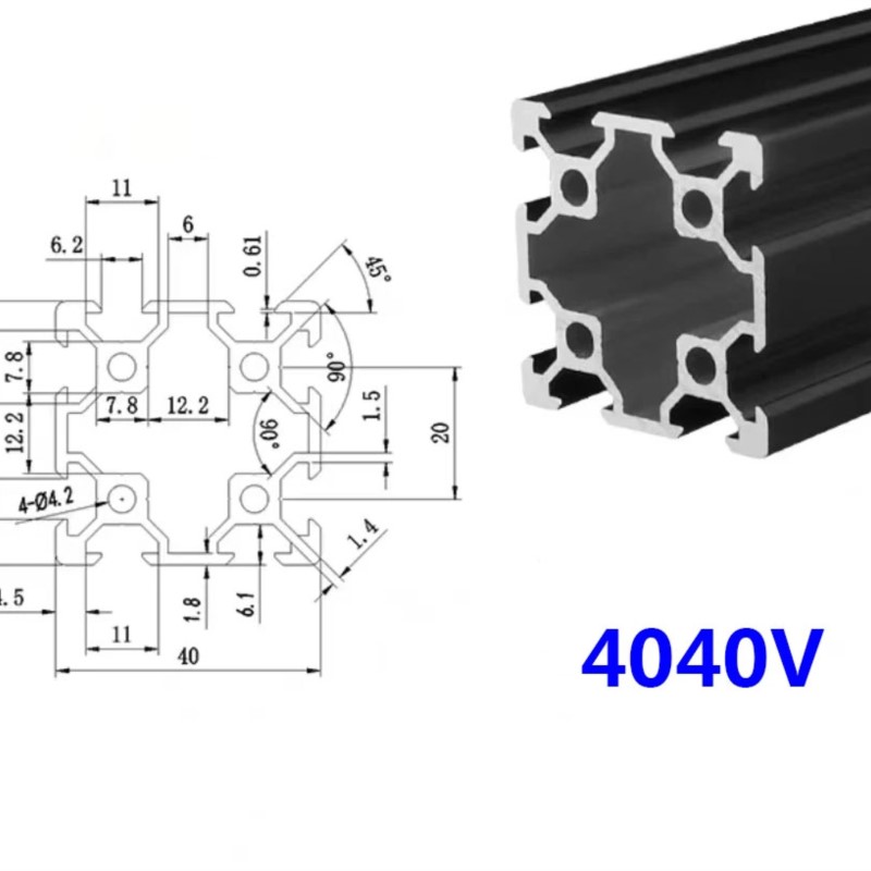 1 Stuks 4040 V-Slot 4040 V Zwa - V Slot Aluminum Extrusion recensie en prijs