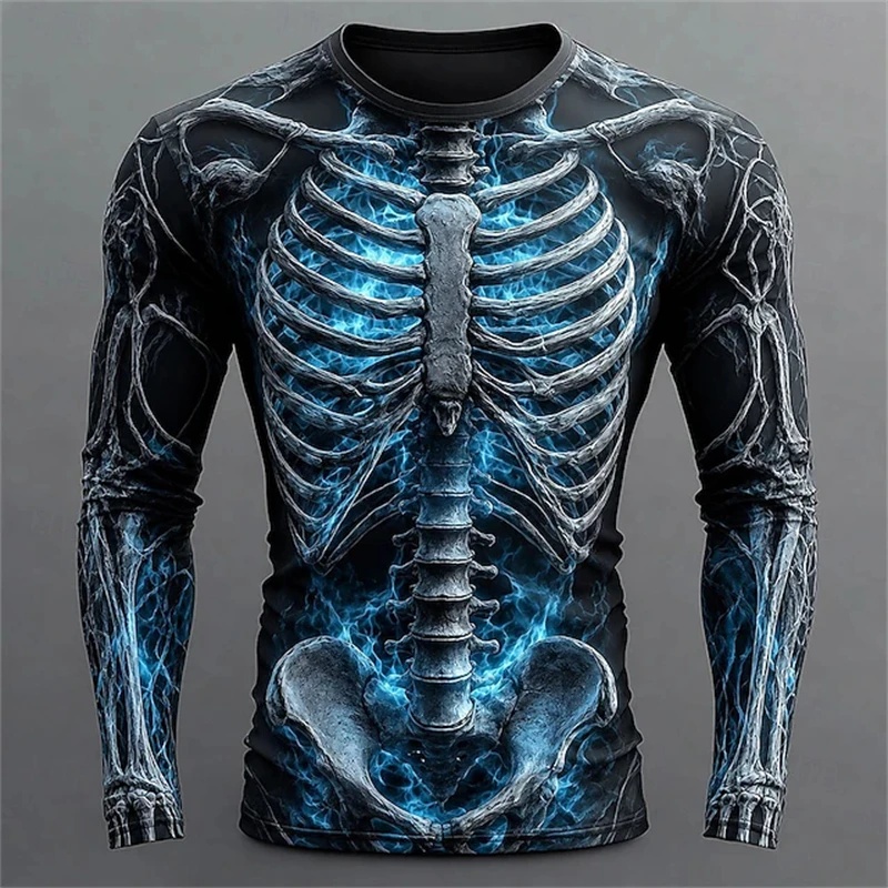 Nieuw heren T-shirt met lange  - 3D Printing Guitar recensie en prijs