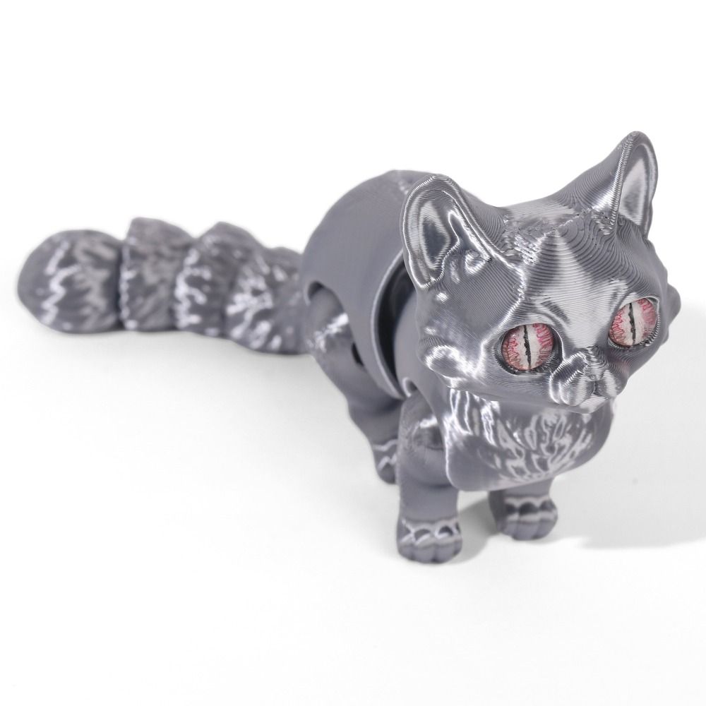 Grote ogen 3D-geprint kattenmo - 3D Printing Material recensie en prijs